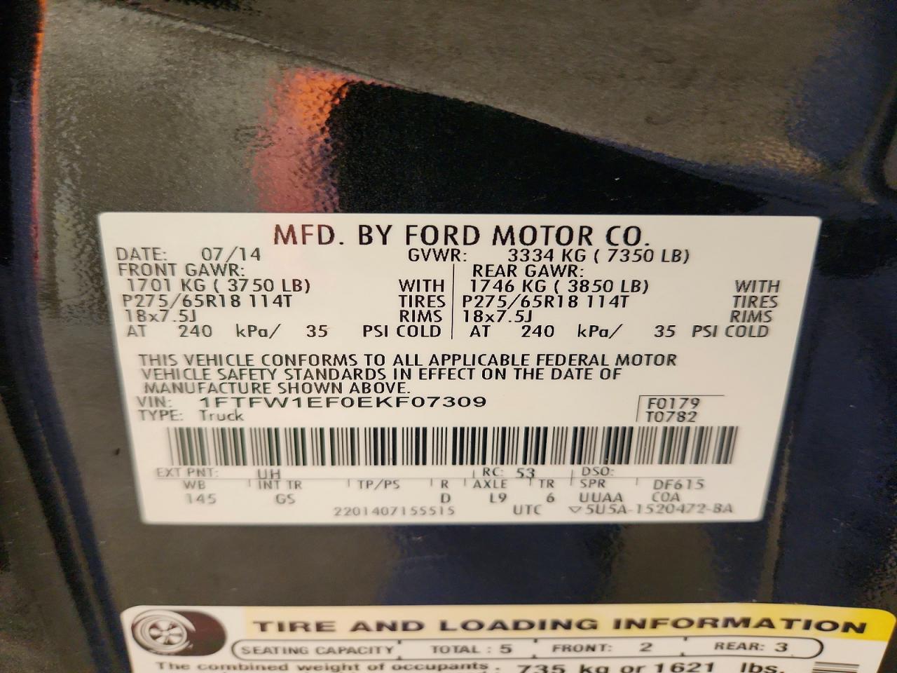 2014 FORD F150 SUPERCREW photo 12