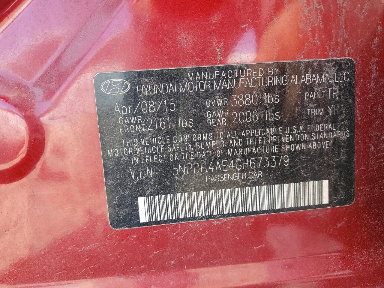 2016 HYUNDAI ELANTRA VALUE EDITION photo 13