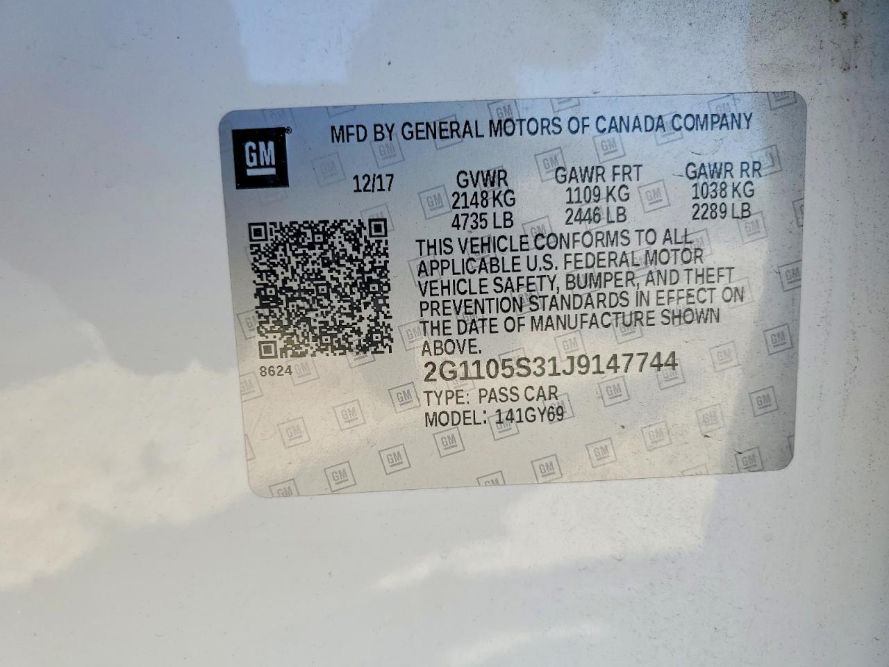 2018 CHEVROLET IMPALA LT photo 23