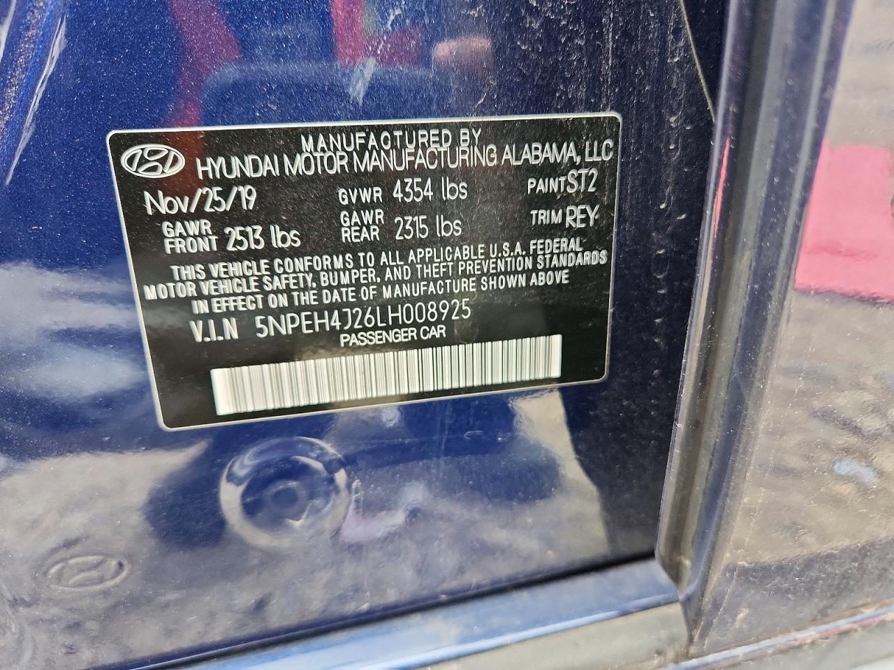 2020 HYUNDAI SONATA LIMITED photo 12