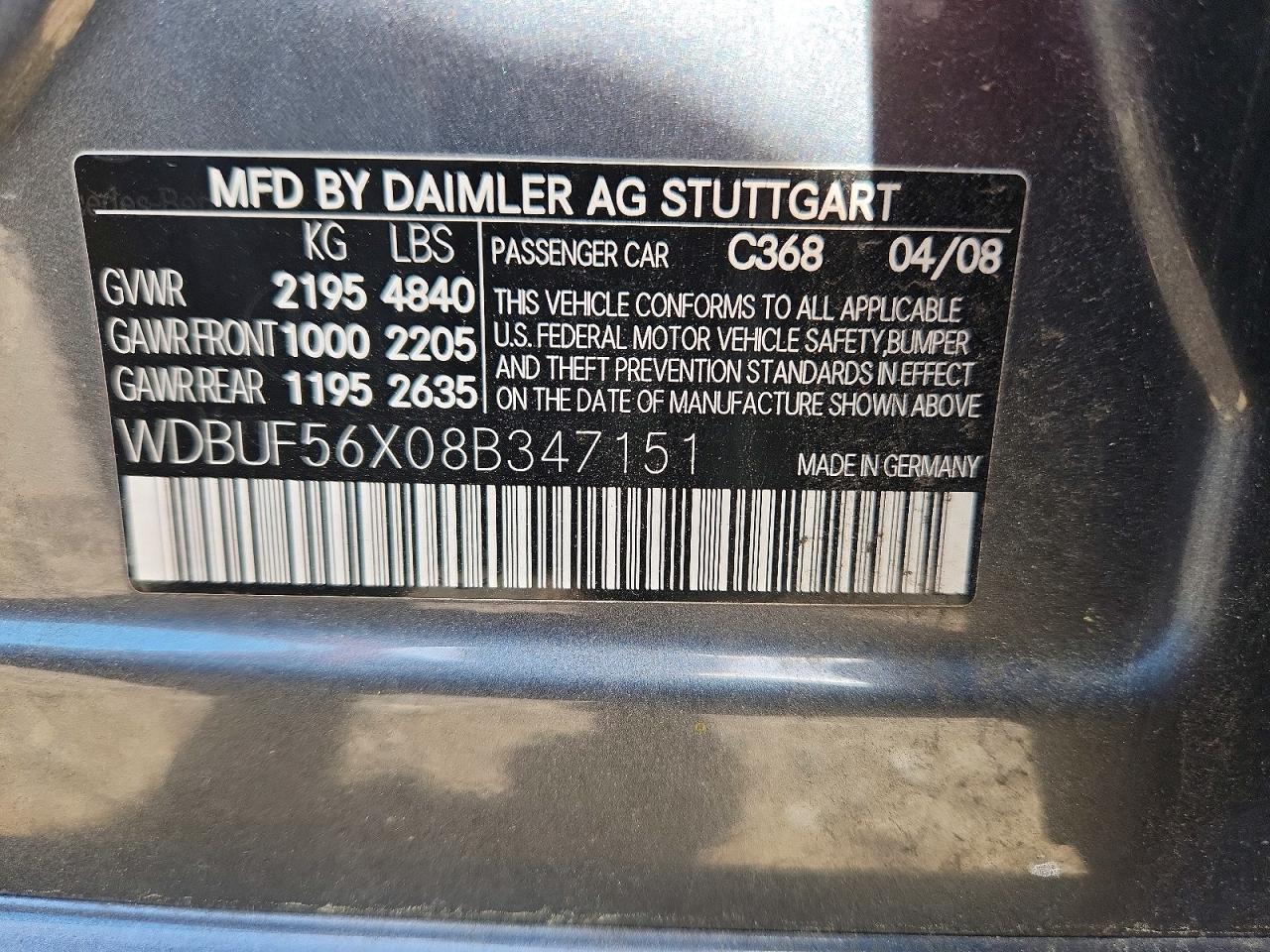 2008 MERCEDES-BENZ E 350 photo 34