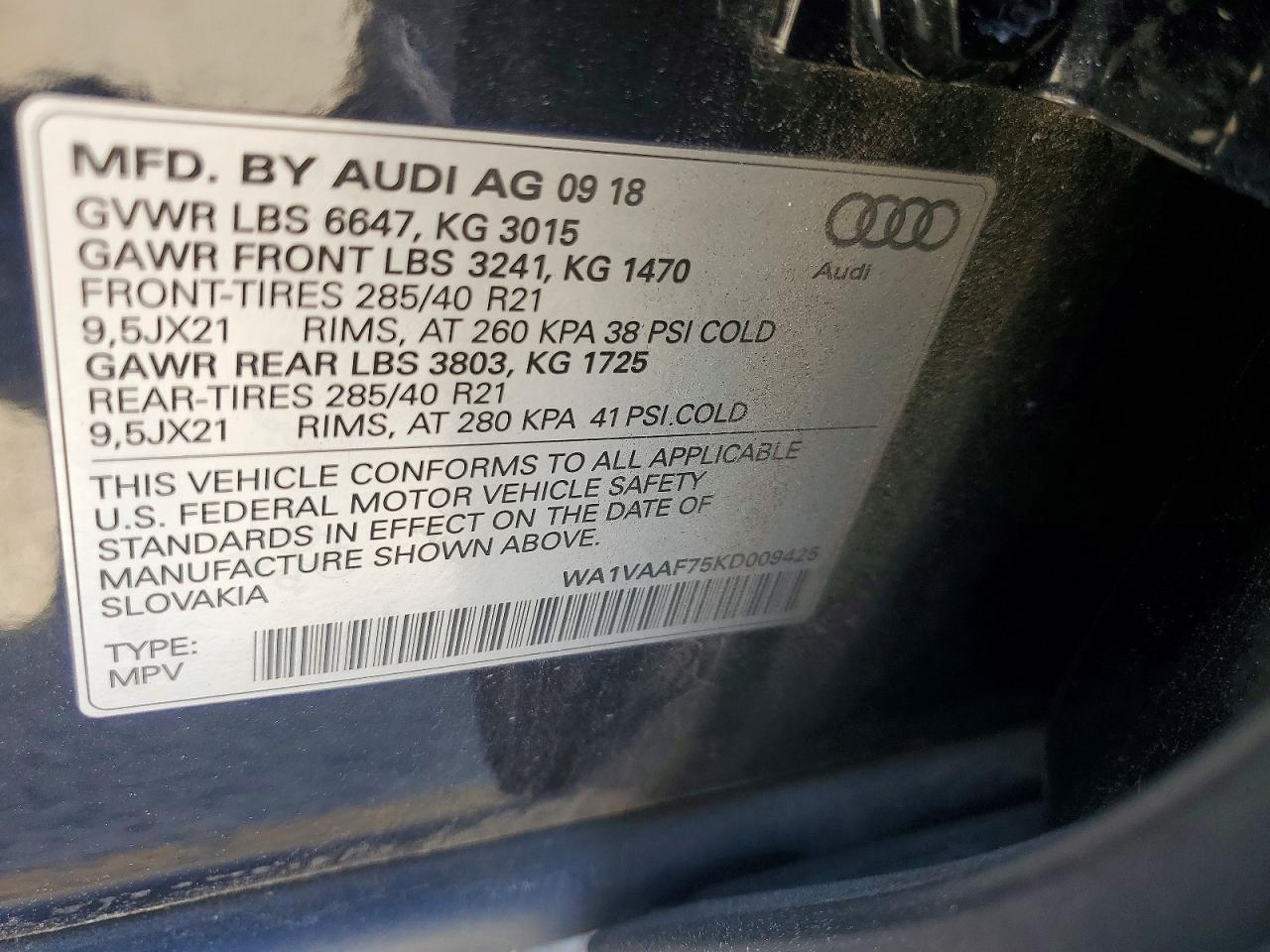 2019 AUDI Q7 PRESTIGE photo 23