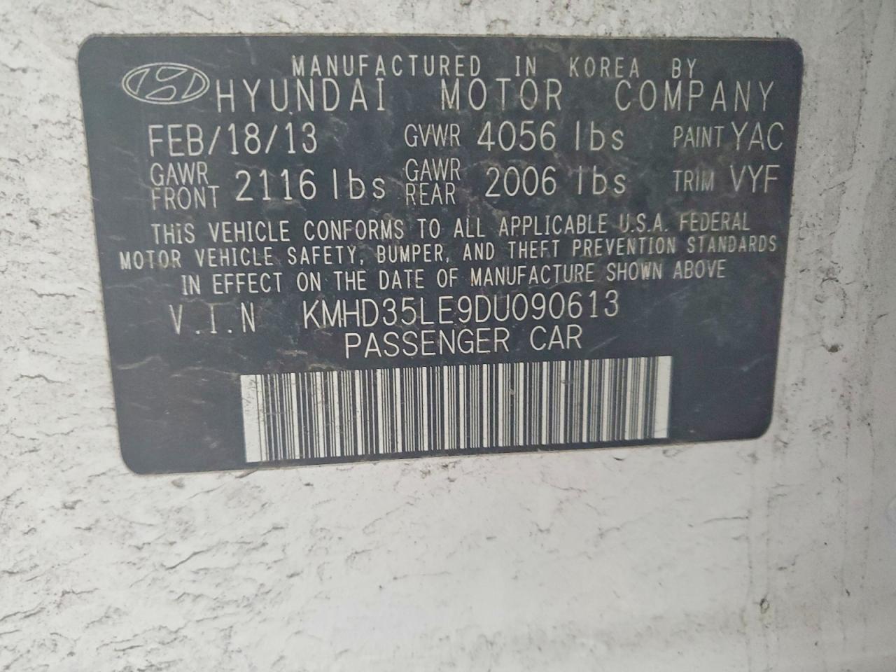 2013 HYUNDAI ELANTRA GT BASE photo 25