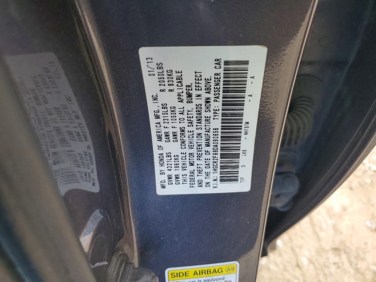 2013 HONDA ACCORD EXL photo 37