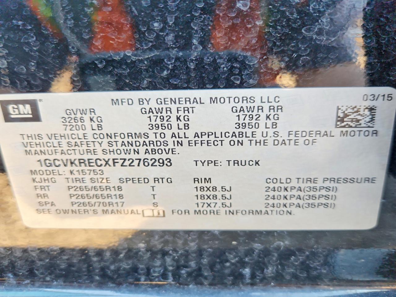 2015 CHEVROLET SILVERADO K1500 LT photo 23