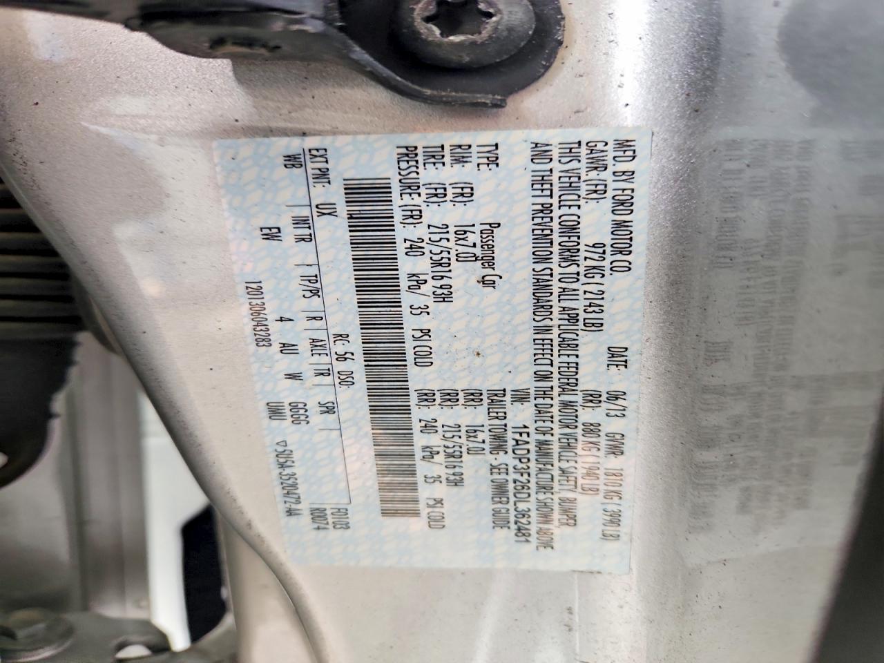 2013 FORD FOCUS SE photo 12