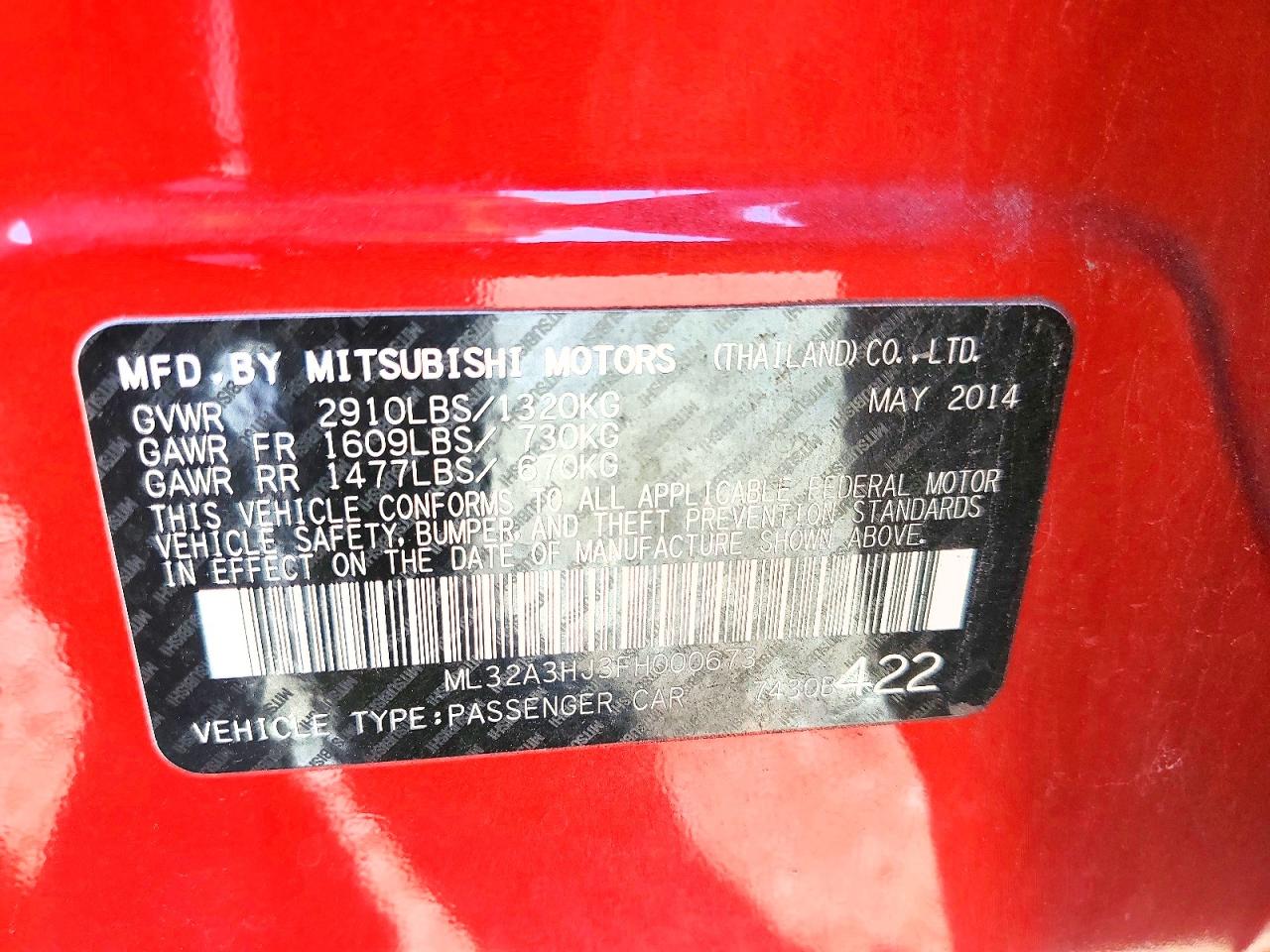 2015 MITSUBISHI MIRAGE DE photo 34