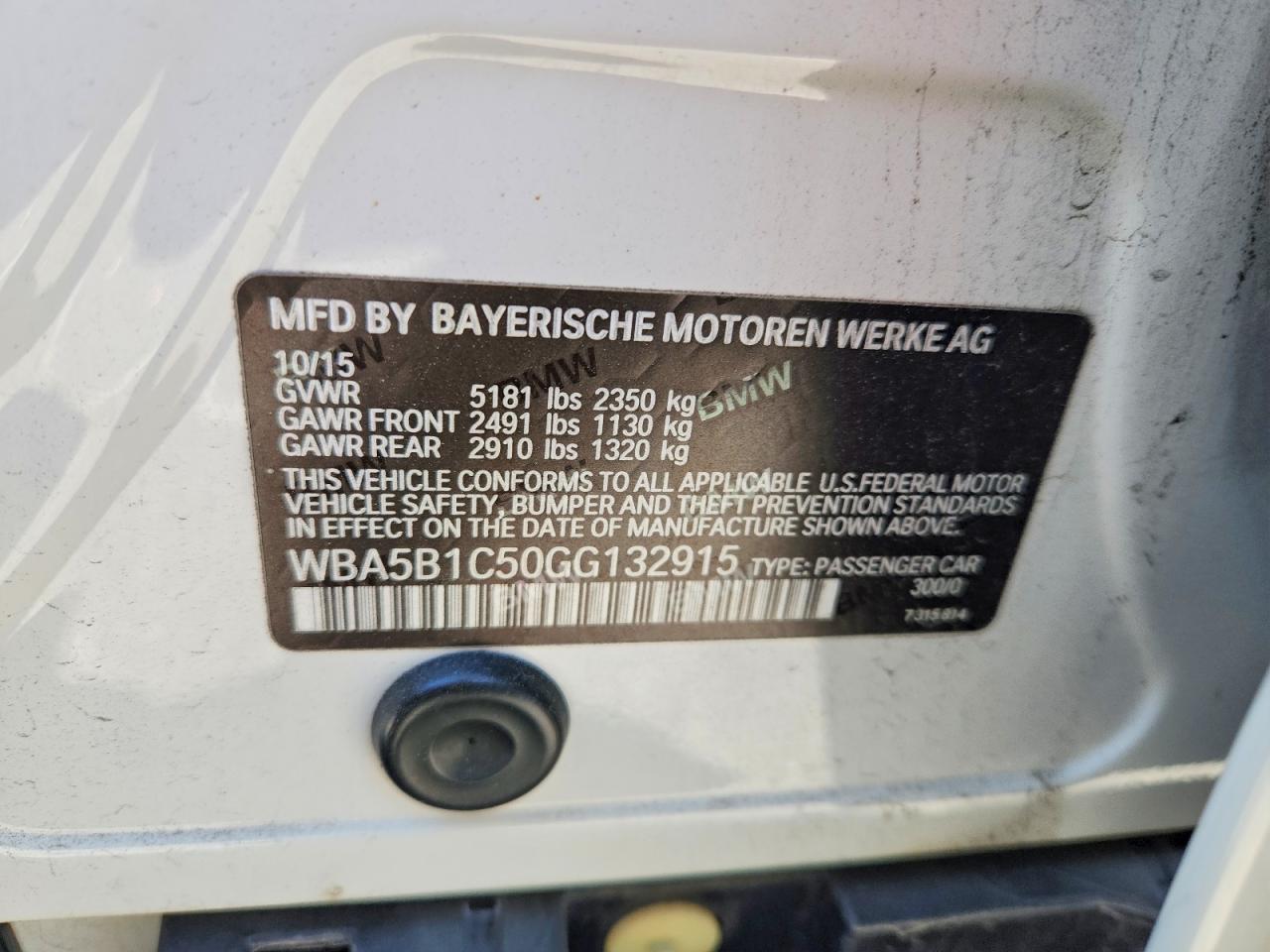 2016 BMW 535 I photo 12