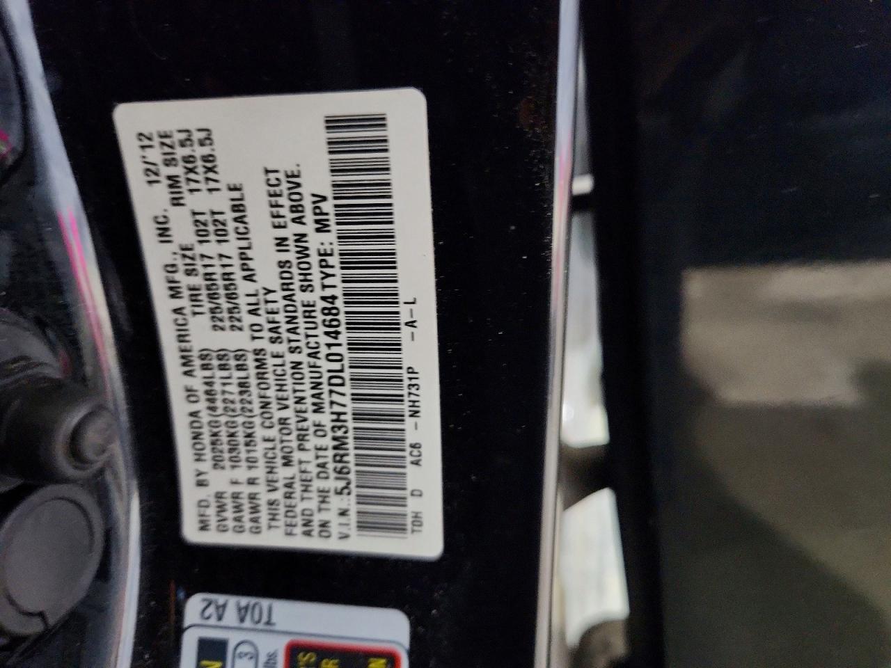 2013 HONDA CR-V EXL photo 40