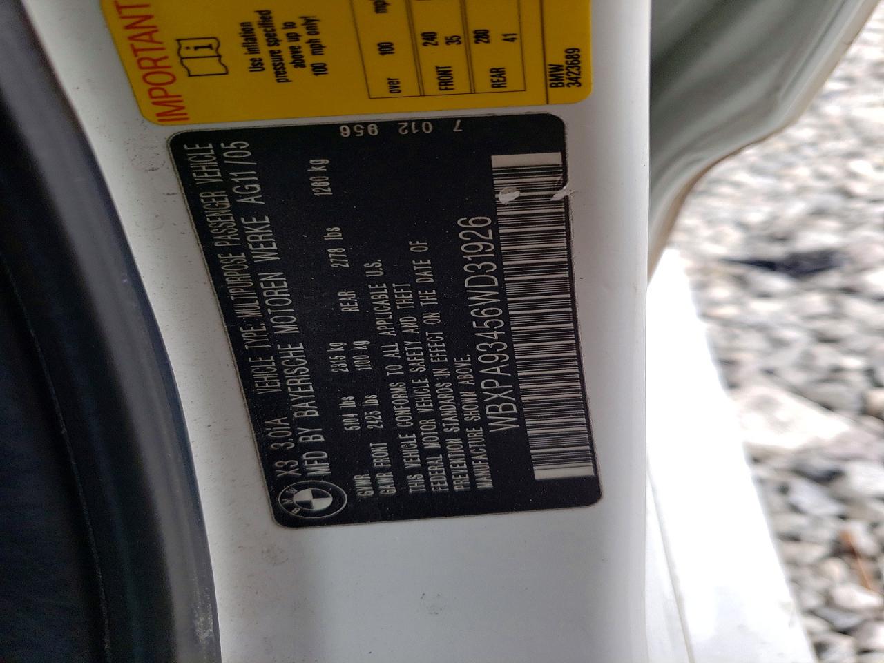 2006 BMW X3 3.0I photo 25