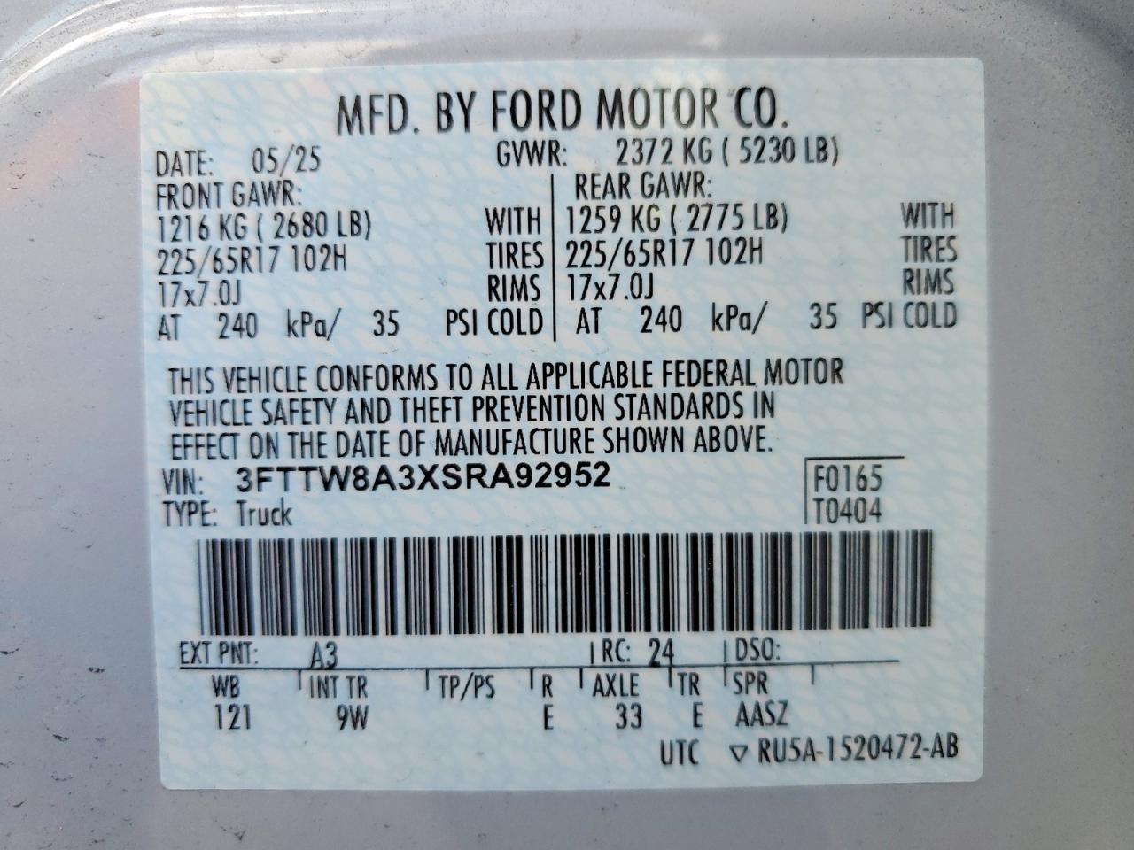2025 FORD MAVERICK XL photo 13