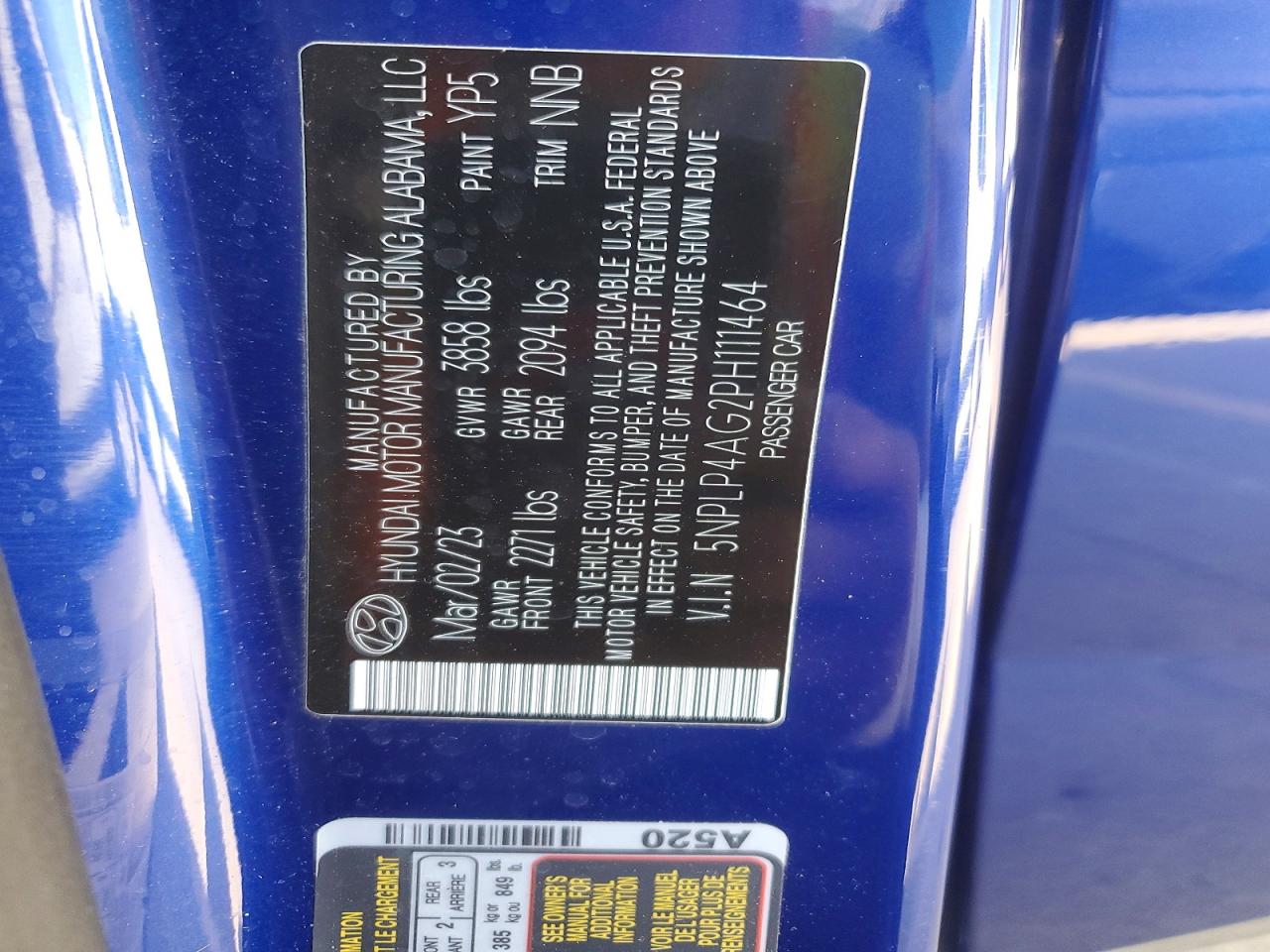 2023 HYUNDAI ELANTRA LIMITED photo 23