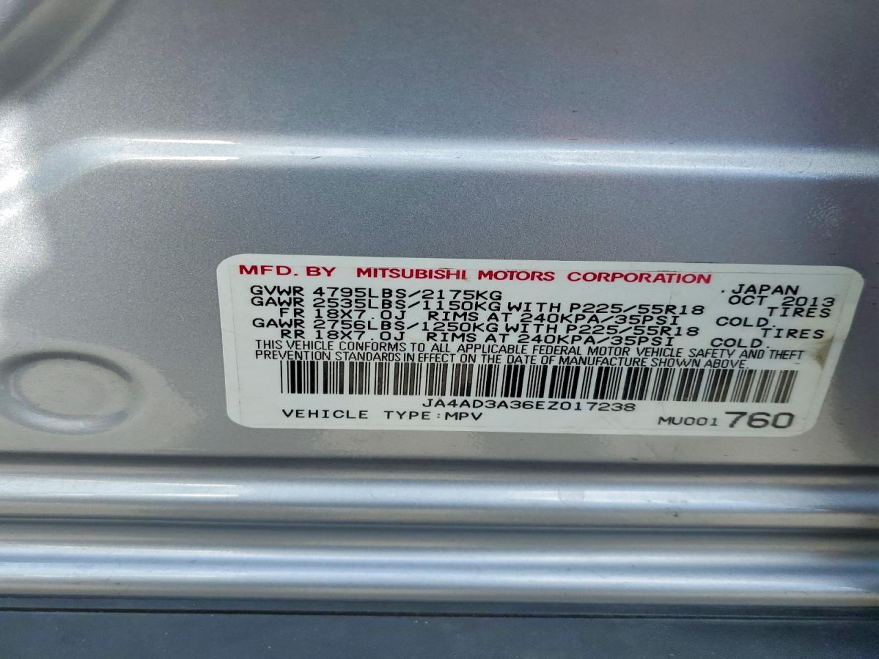 2014 MITSUBISHI OUTLANDER SE photo 23