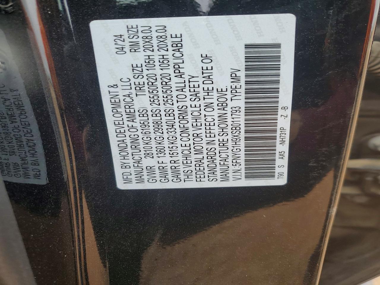 2025 HONDA PILOT BLACK photo 37
