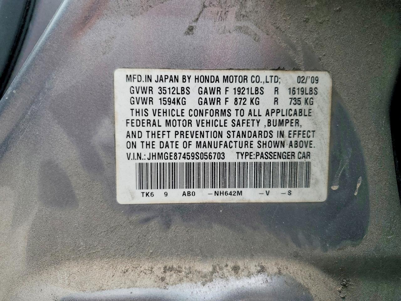 2009 HONDA FIT SPORT photo 23
