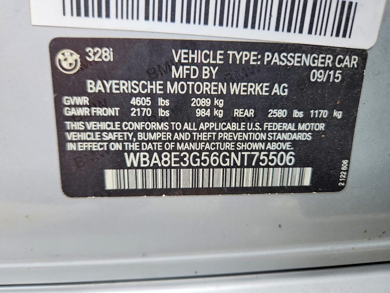 2016 BMW 328 XI SULEV photo 23