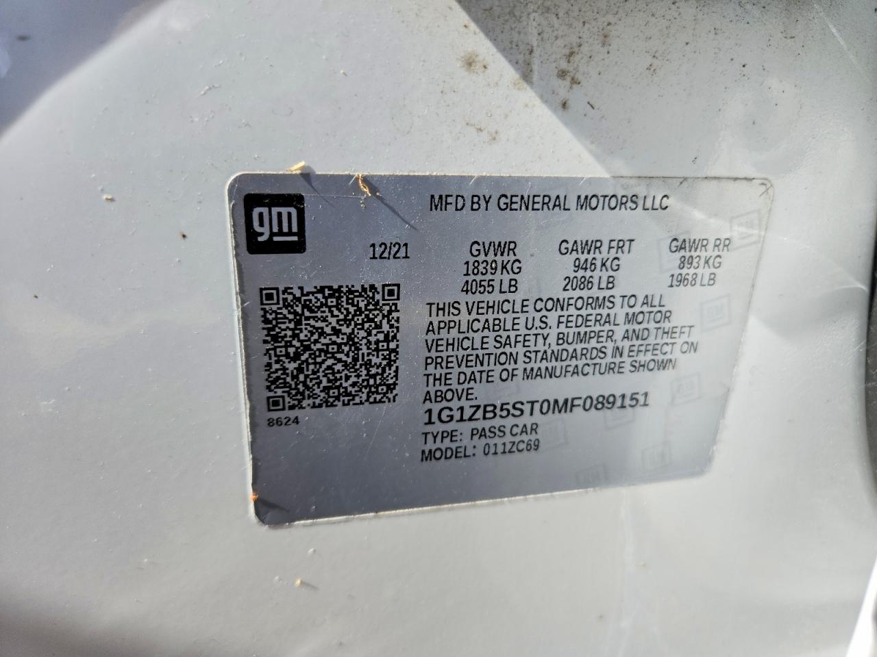 2021 CHEVROLET MALIBU LS photo 25