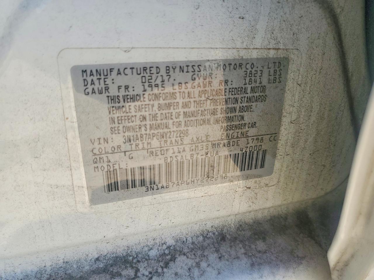 2017 NISSAN SENTRA S photo 25