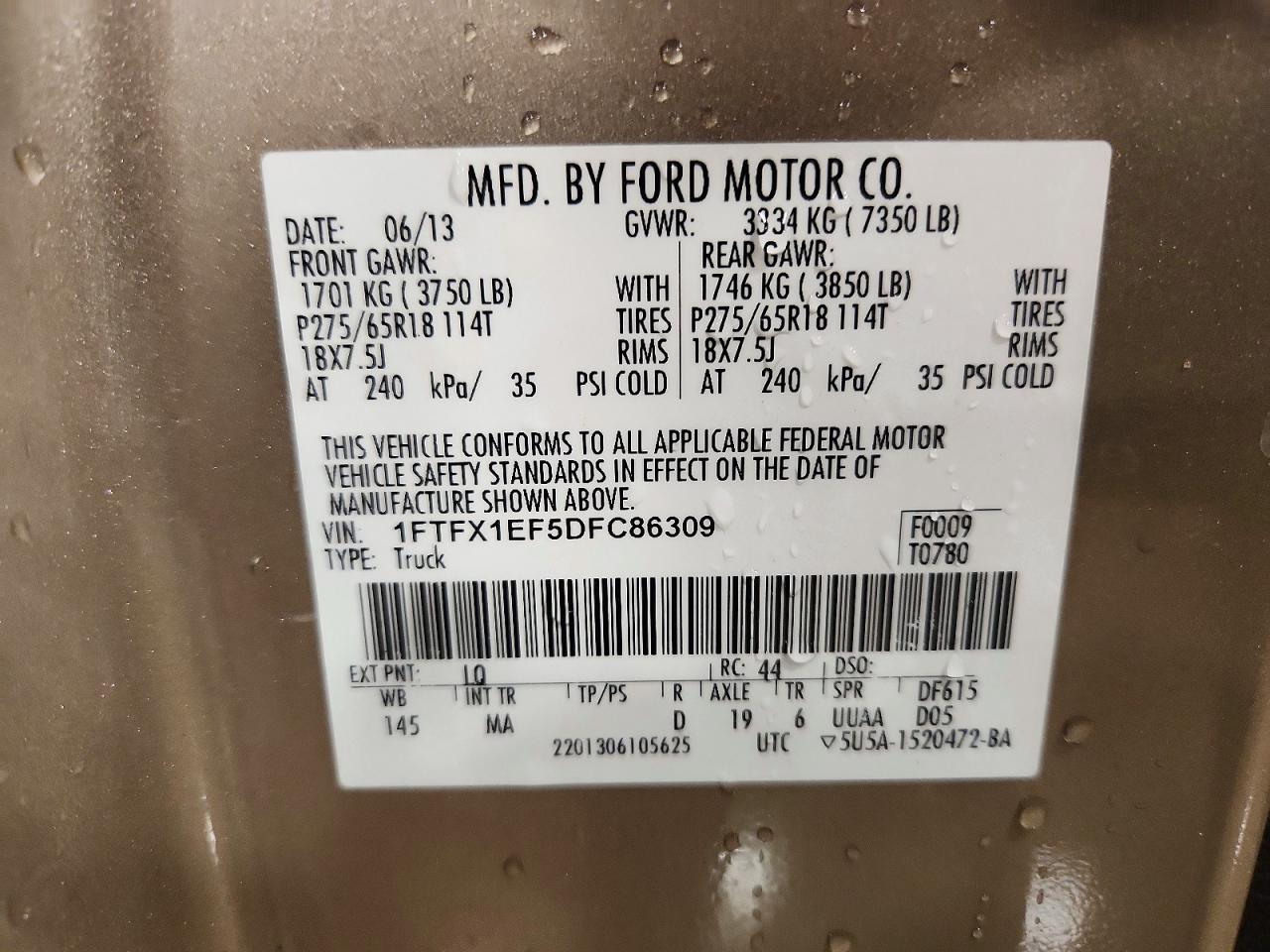 2013 FORD F150 SUPER CAB photo 23