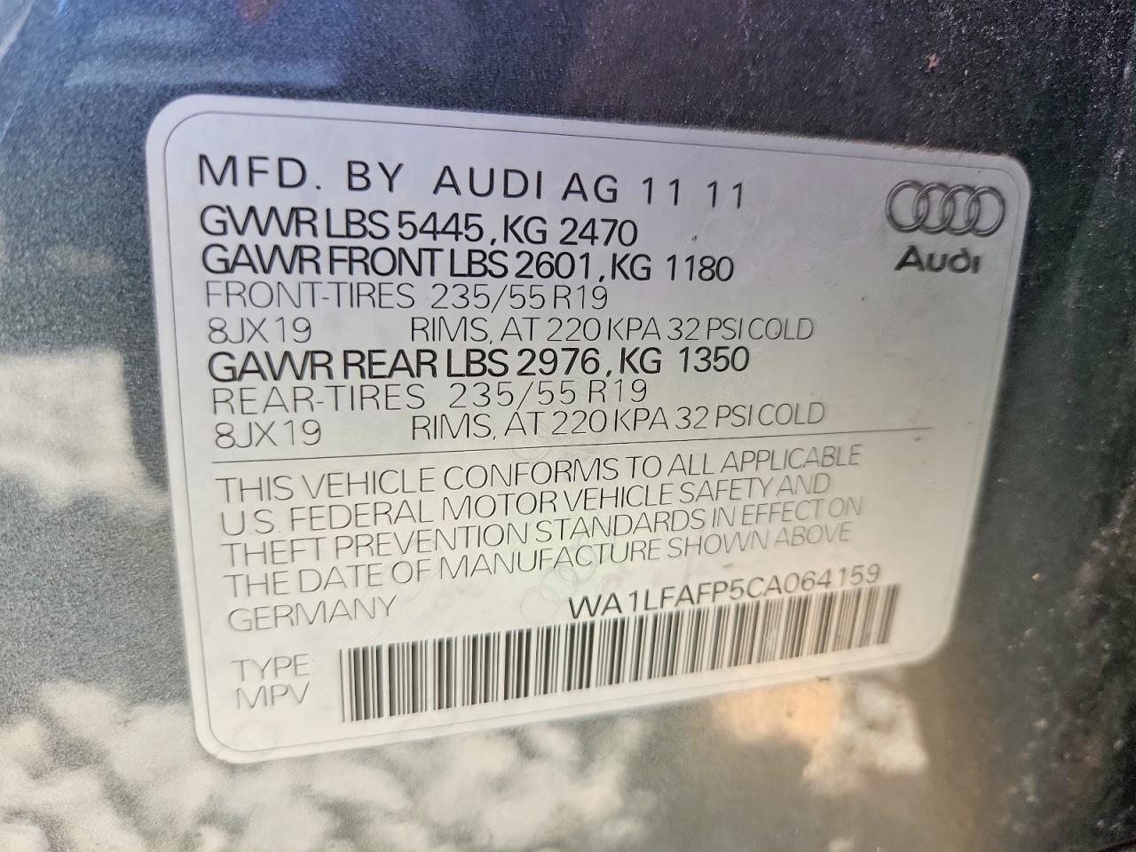 2012 AUDI Q5 PREMIUM PLUS photo 25