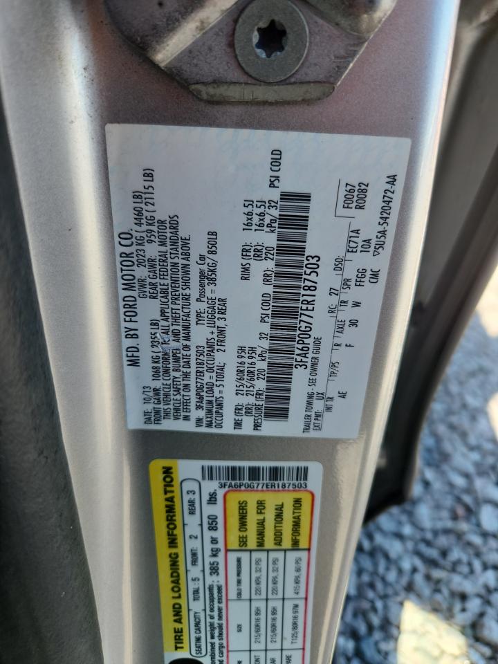 2014 FORD FUSION S photo 34