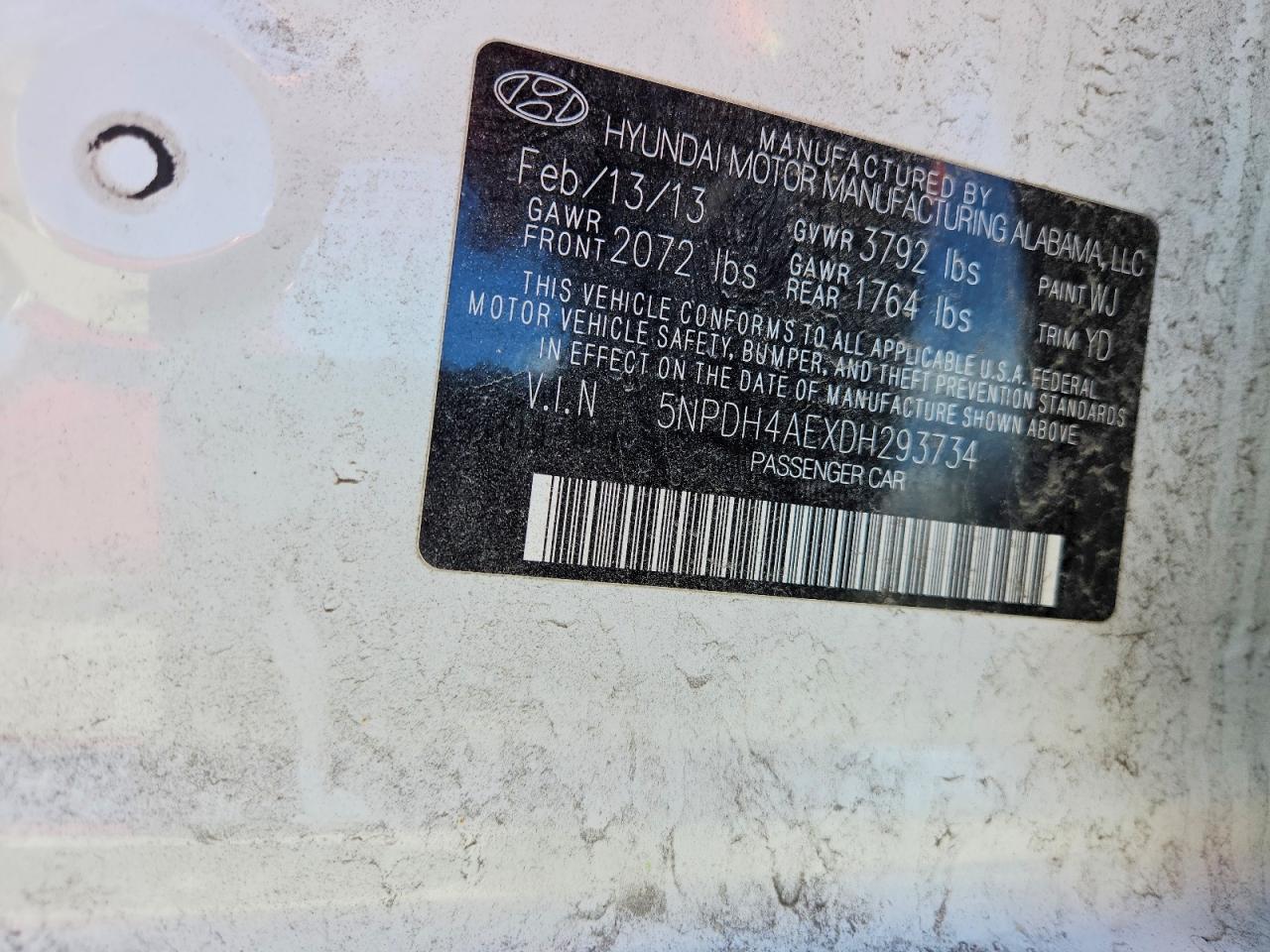2013 HYUNDAI ELANTRA GLS photo 34