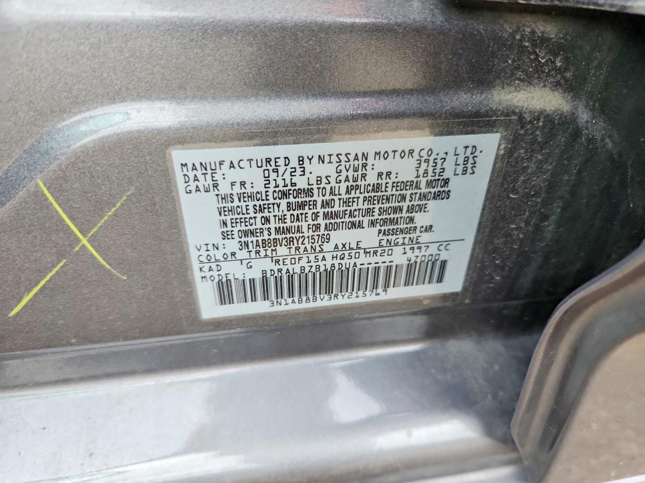 2024 NISSAN SENTRA S photo 12