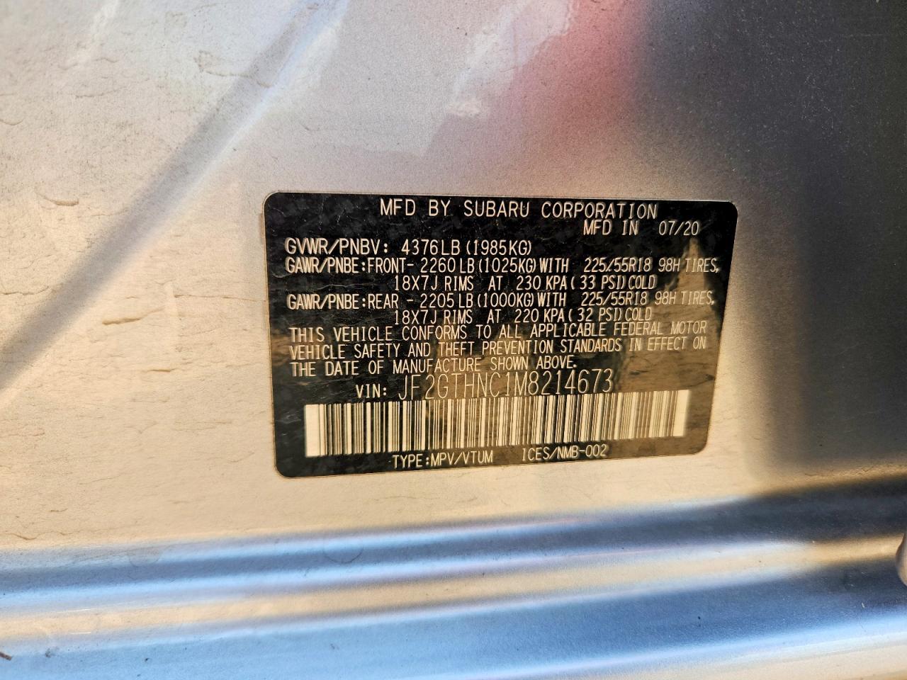 2021 SUBARU CROSSTREK LIMITED photo 27