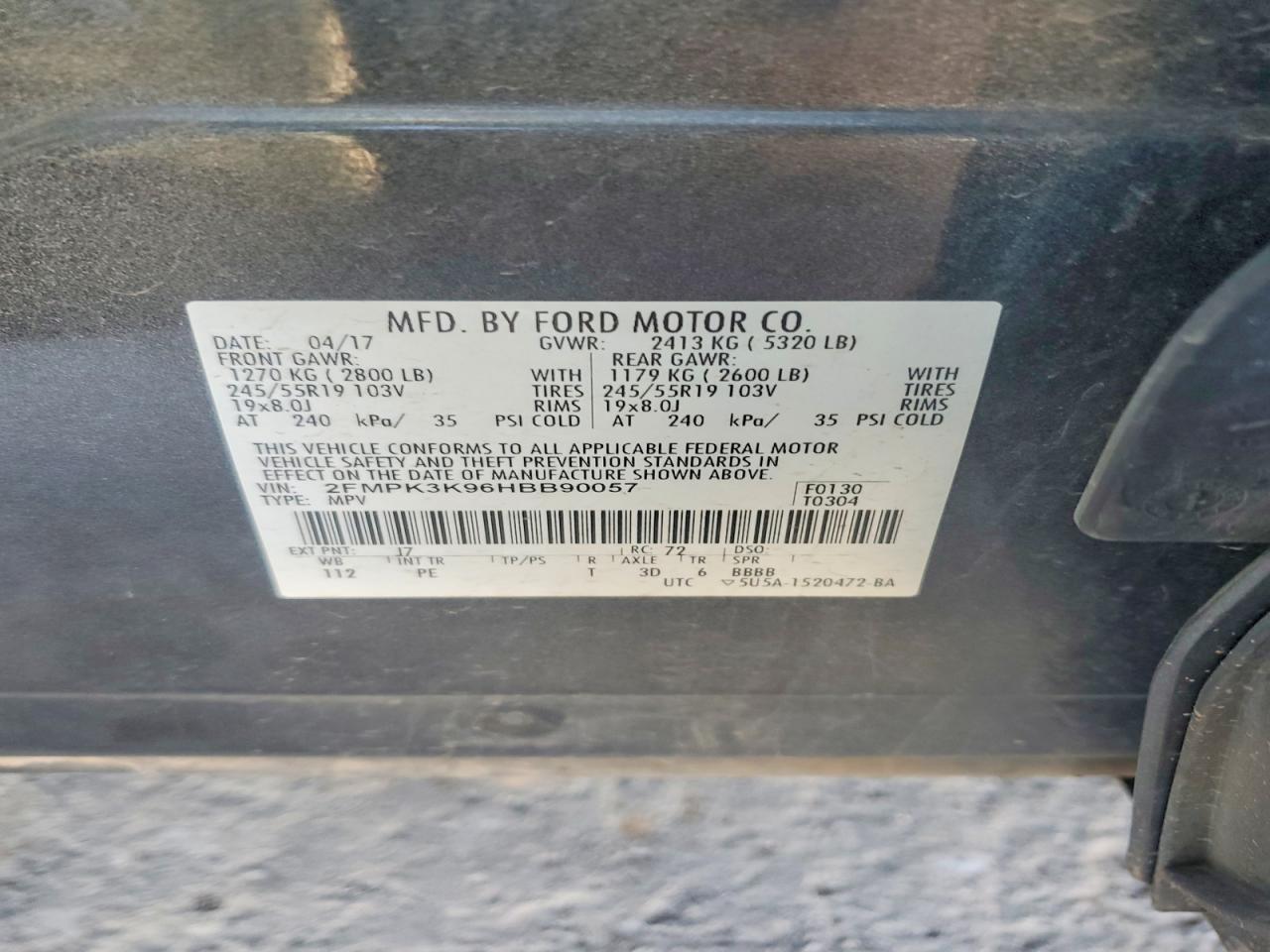 2017 FORD EDGE TITANIUM photo 25