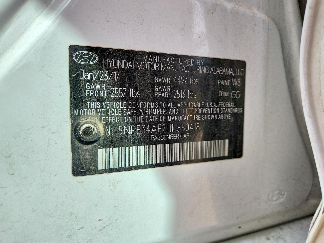 2017 HYUNDAI SONATA LIMITED photo 37