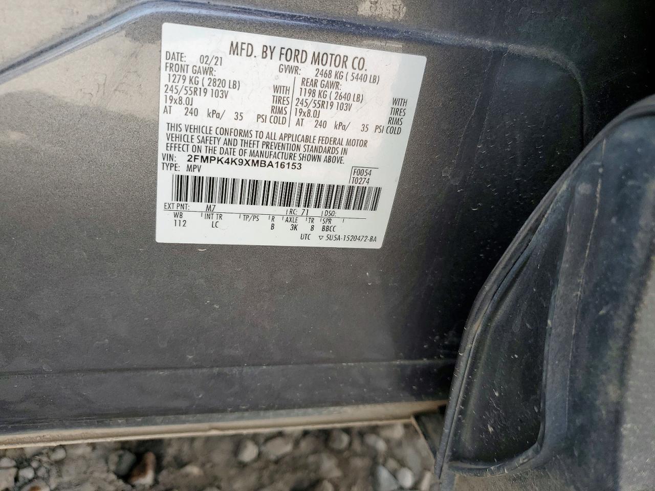 2021 FORD EDGE TITANIUM photo 34