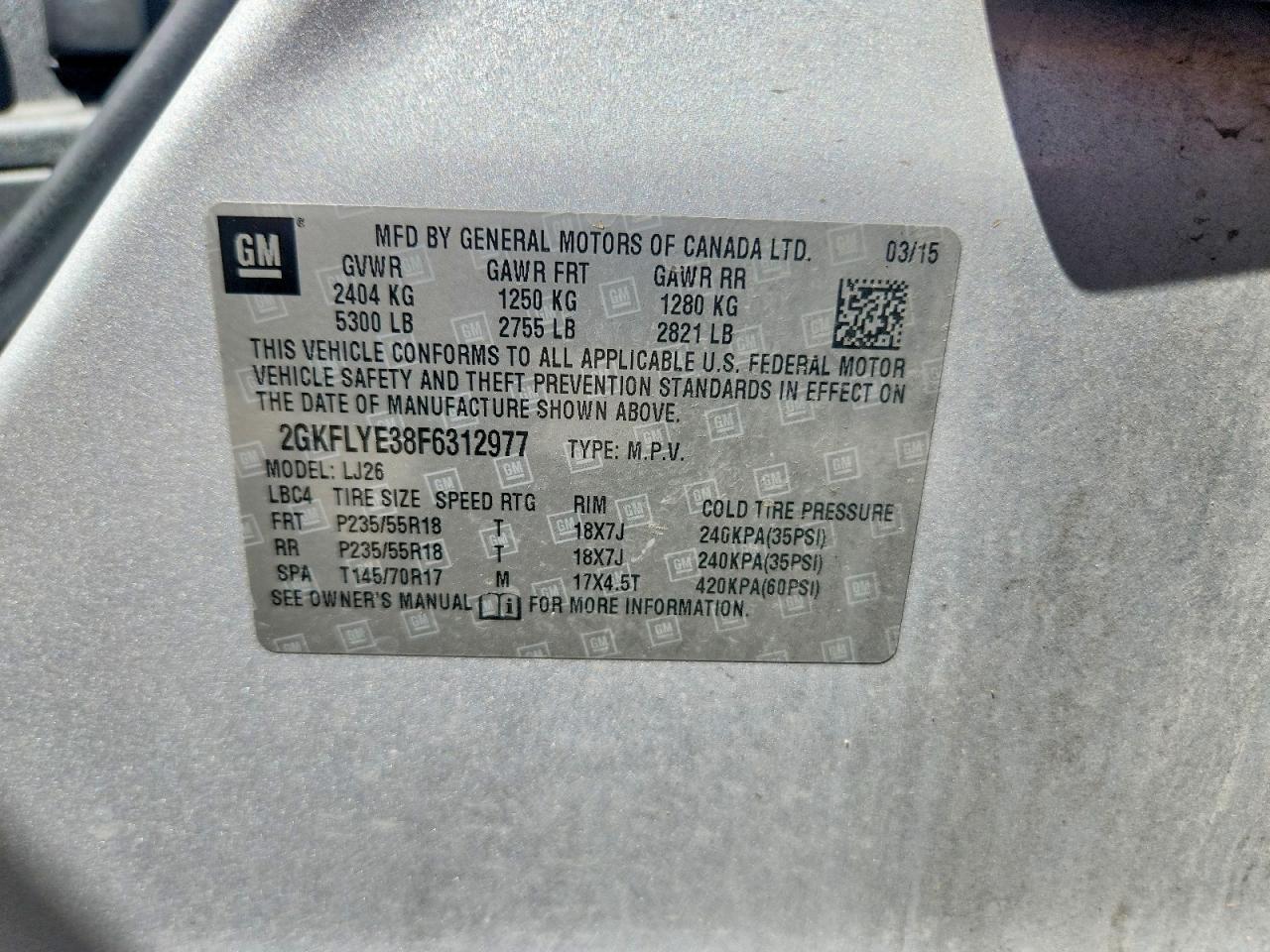 2015 GMC TERRAIN SLT photo 40