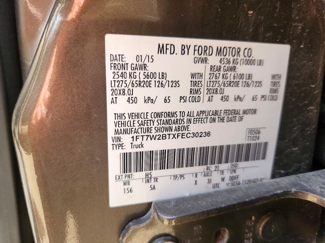 2015 FORD F250 SUPER DUTY photo 23