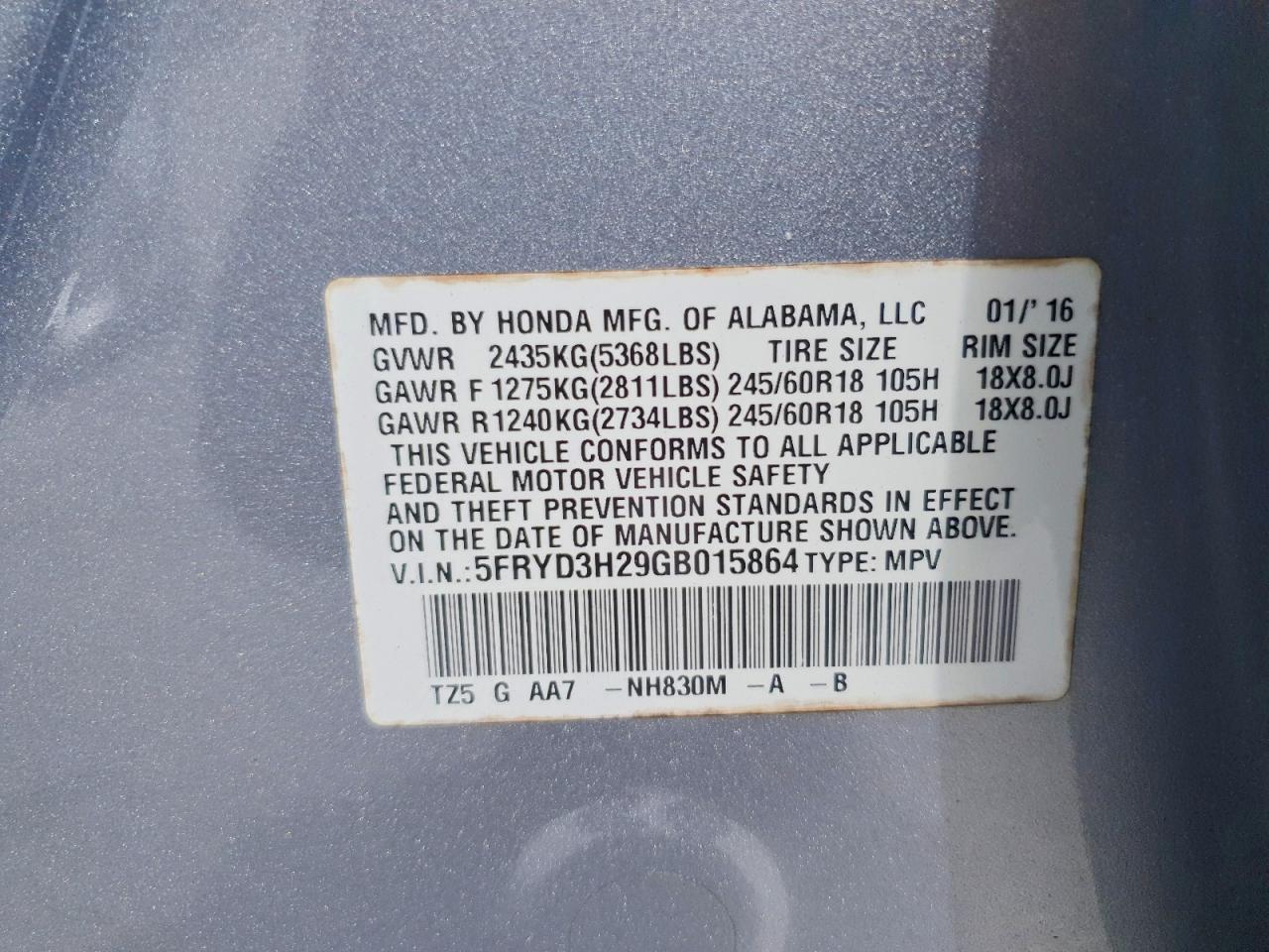 2016 ACURA MDX photo 27