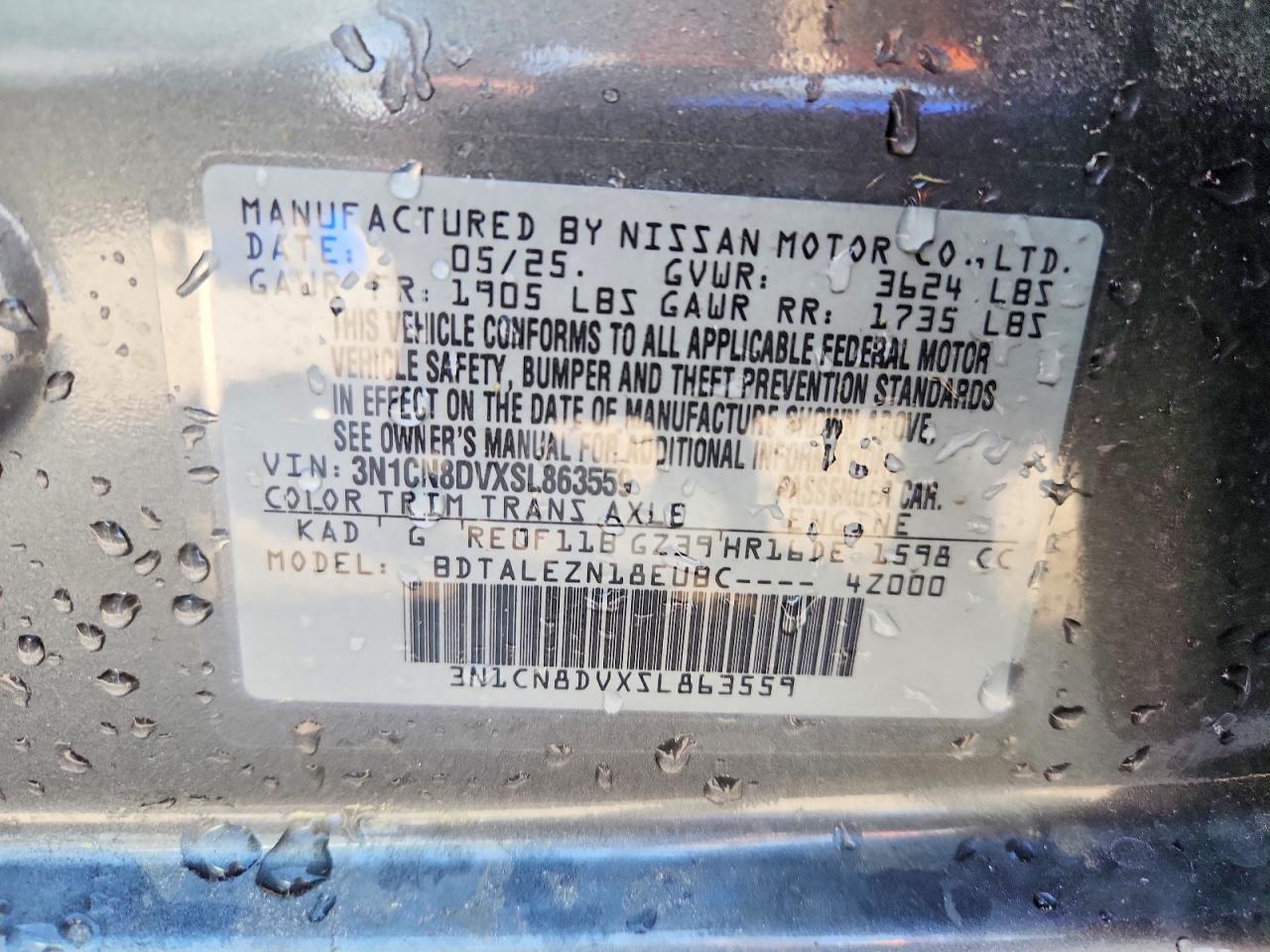 2025 NISSAN VERSA S photo 34