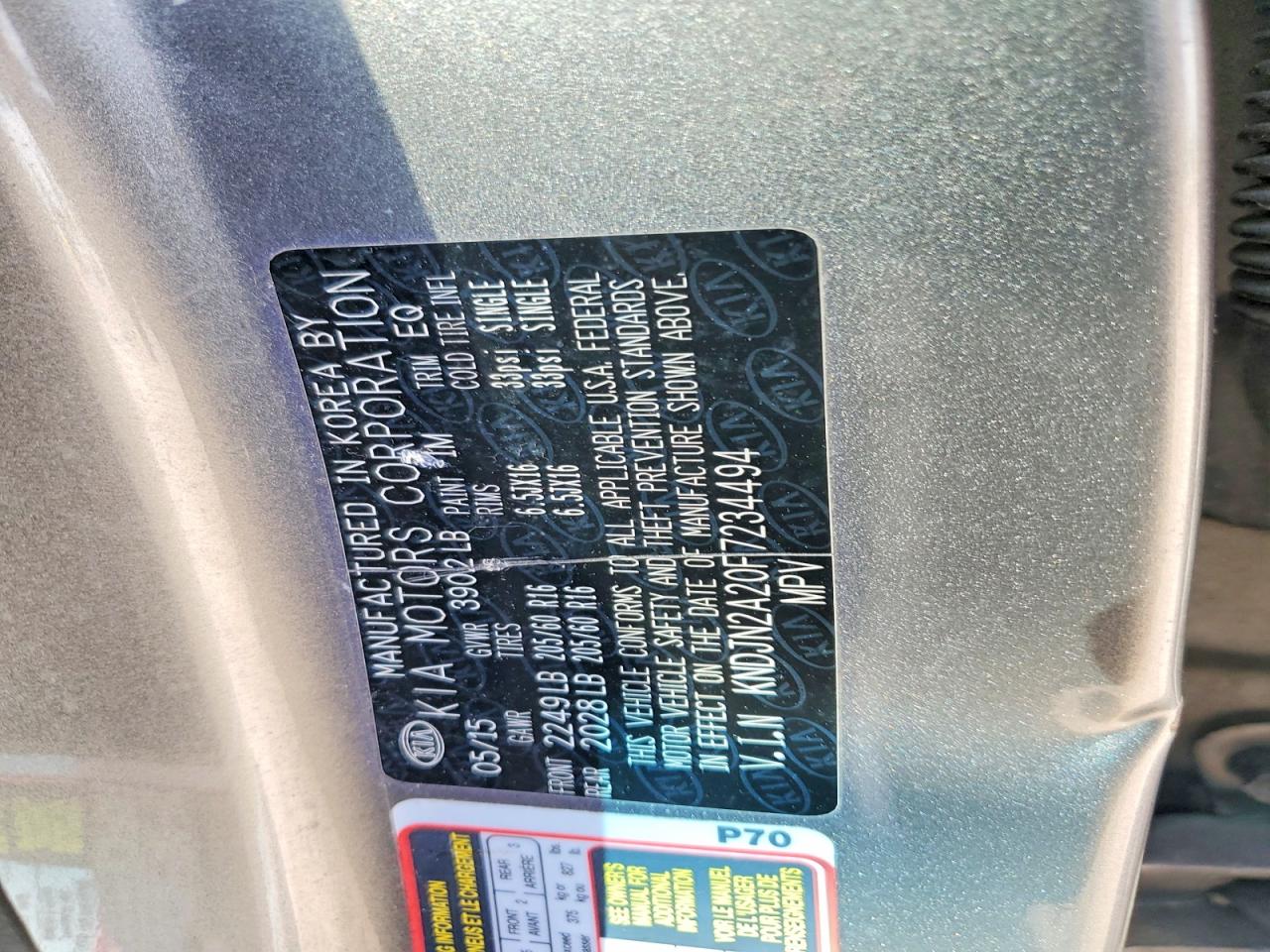 2015 KIA SOUL BASE photo 23