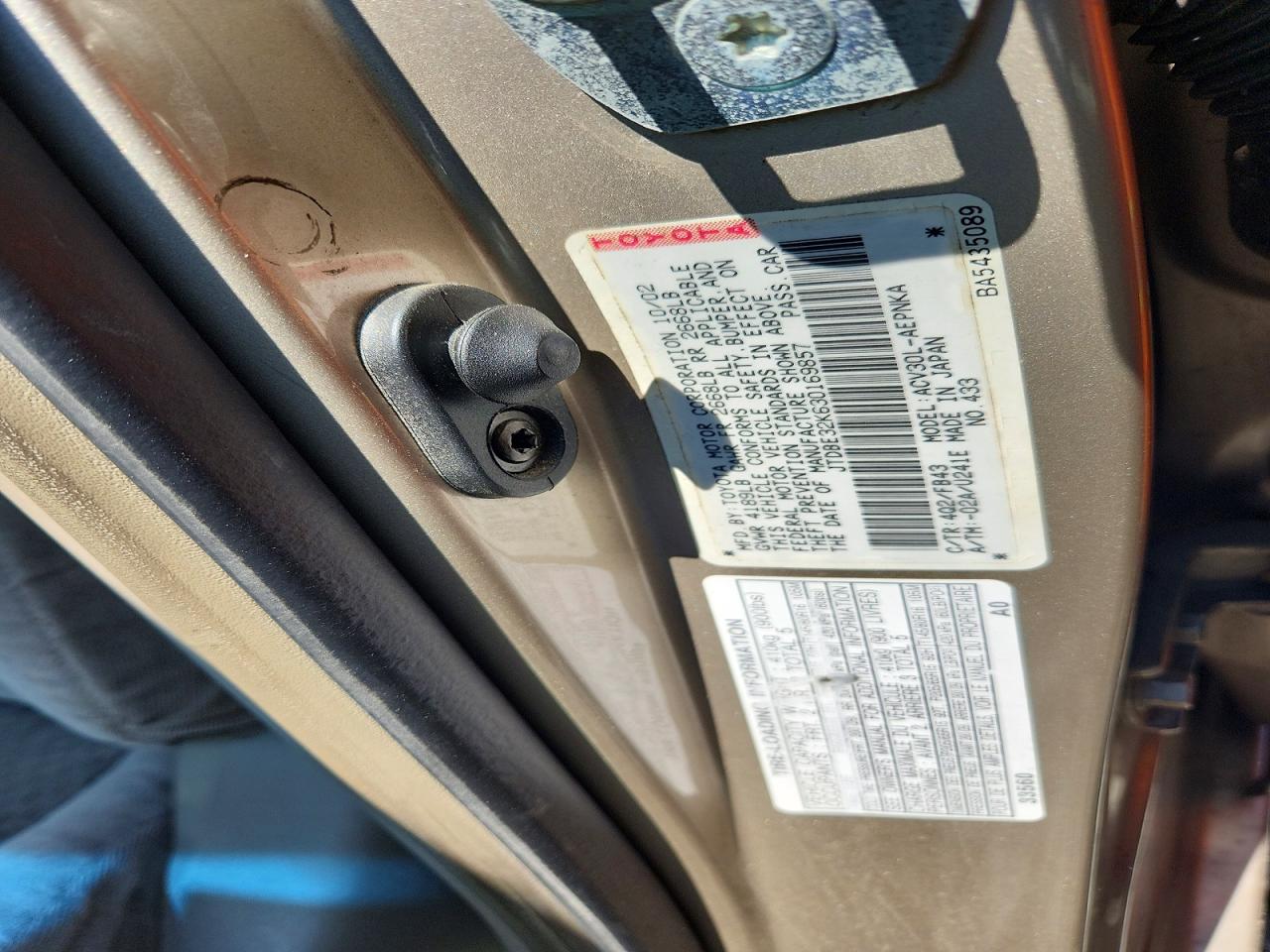 2003 TOYOTA CAMRY LE photo 34