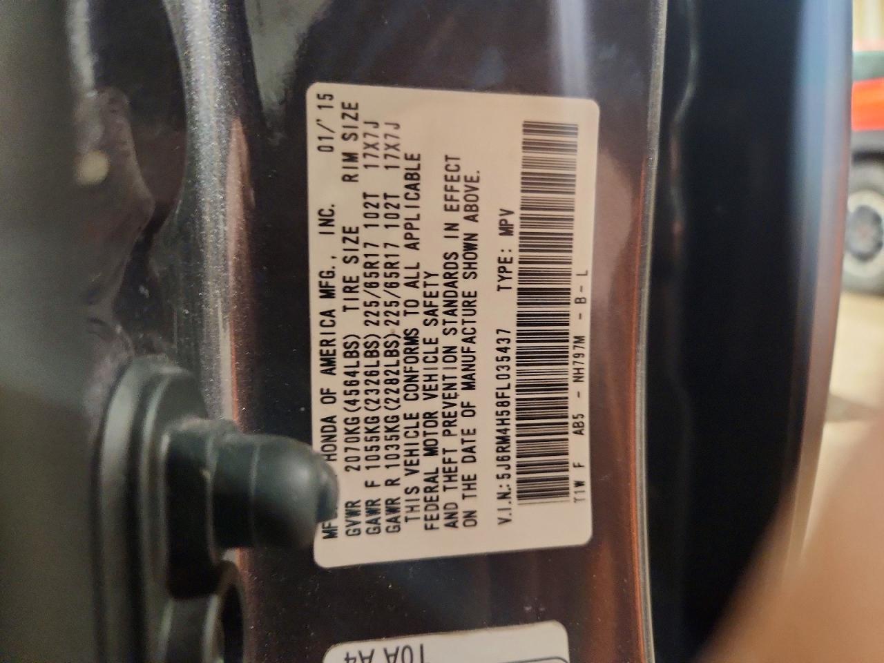 2015 HONDA CR-V EX photo 37