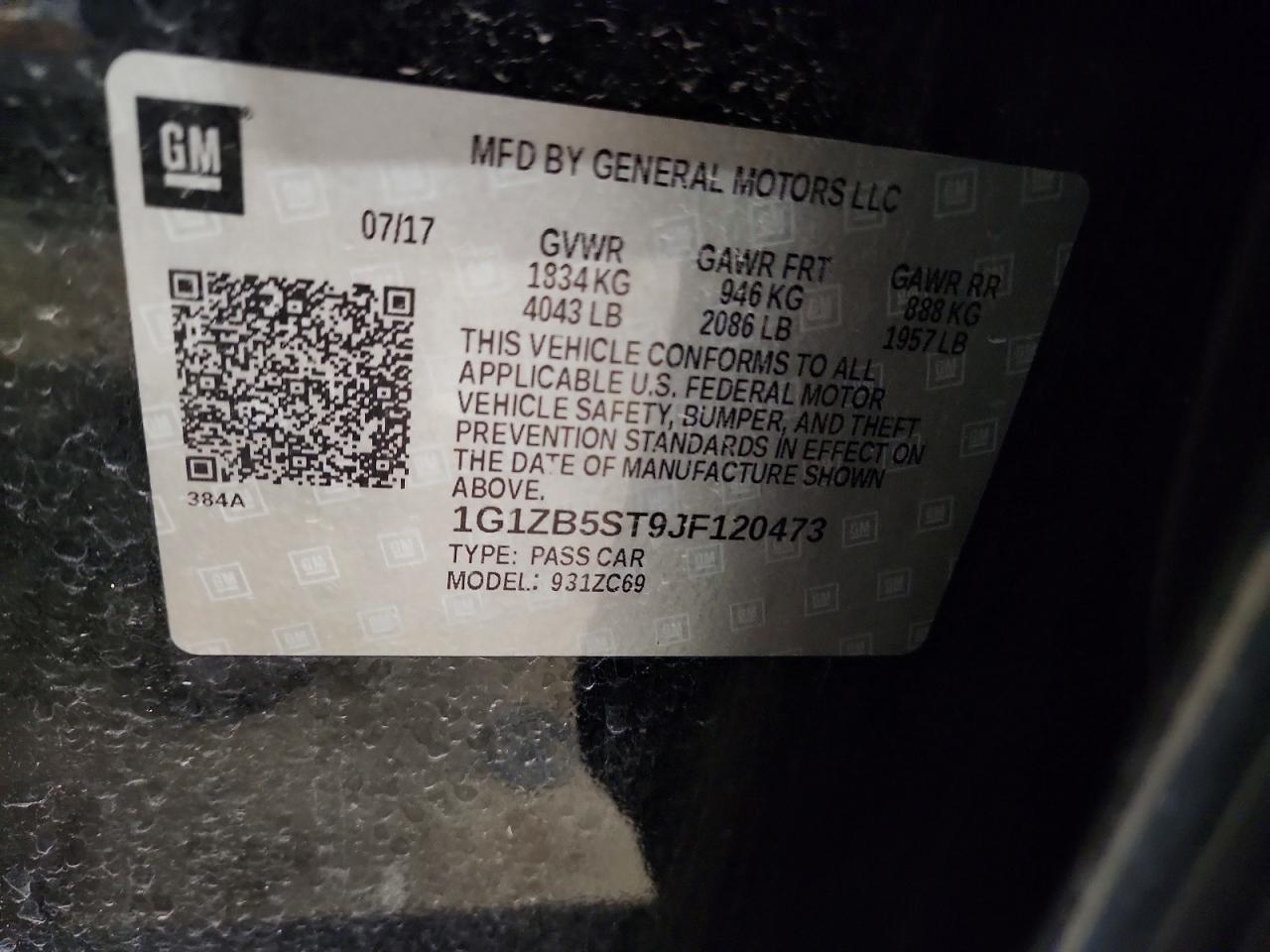 2018 CHEVROLET MALIBU LS photo 34