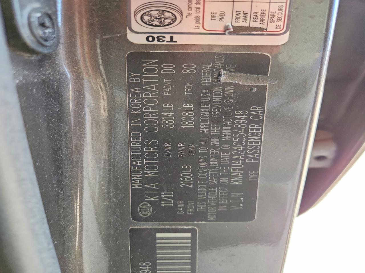 2012 KIA FORTE EX photo 34
