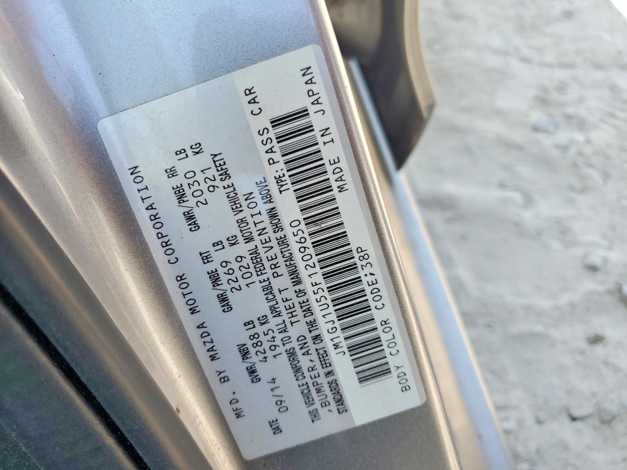2015 MAZDA 6 SPORT photo 37