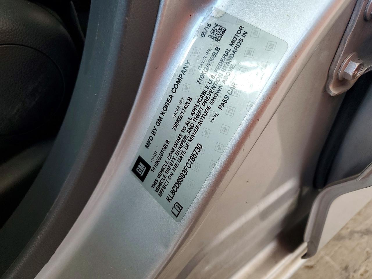 2015 CHEVROLET SPARK 1LT photo 23