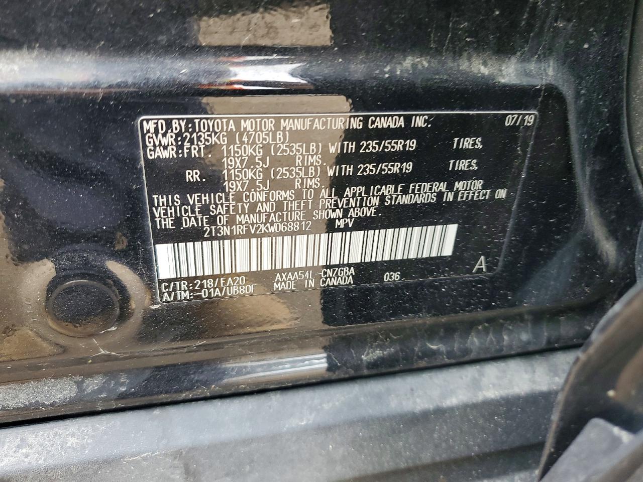 2019 TOYOTA RAV4 LIMITED photo 25