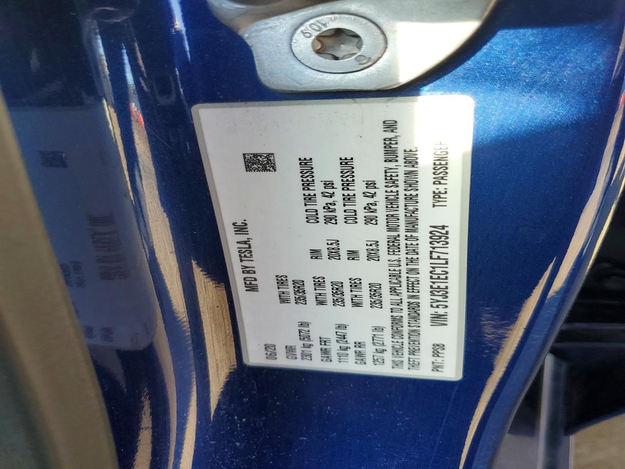 2020 TESLA MODEL 3 photo 25