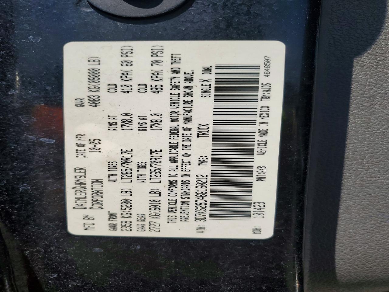 2006 DODGE RAM 2500 photo 34