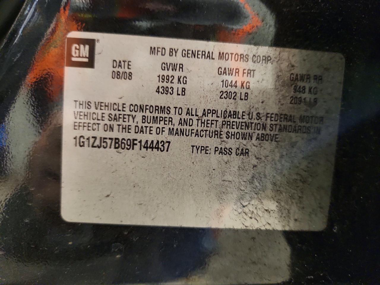 2009 CHEVROLET MALIBU 2LT photo 12