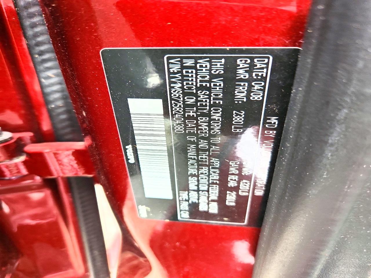 2008 VOLVO S40 T5 photo 34