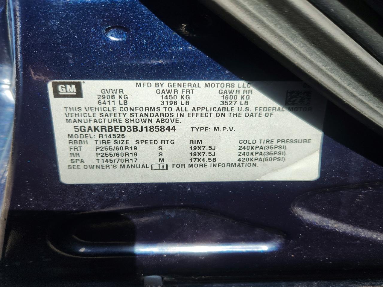 2011 BUICK ENCLAVE CXL photo 25