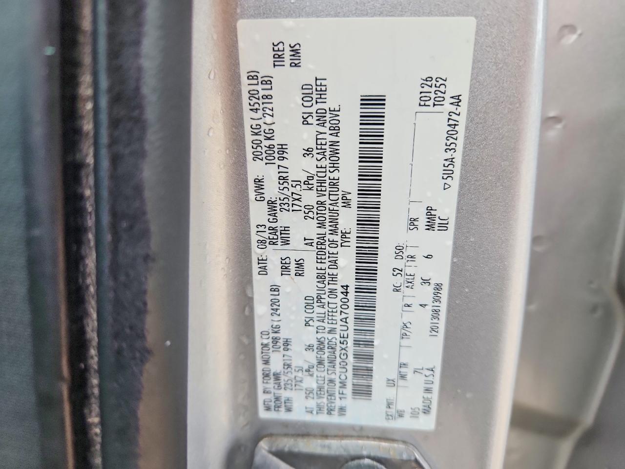2014 FORD ESCAPE SE photo 25