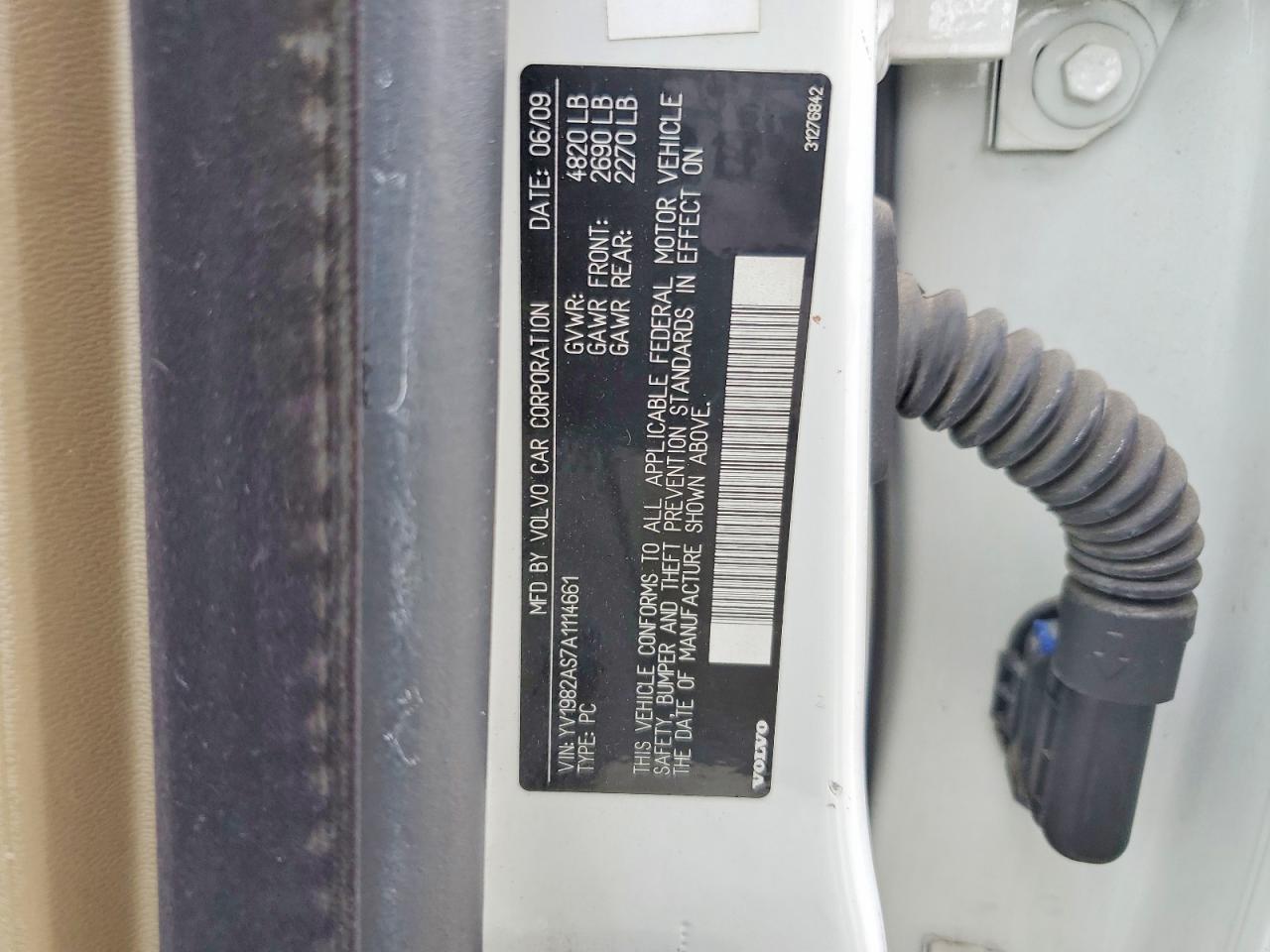 2010 VOLVO S80 3.2 photo 34